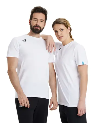 Arena Team T-Shirt Panel Cotton White