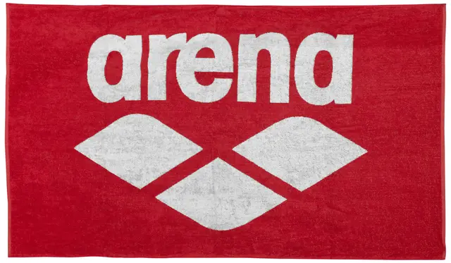 POOL SOFT TOWEL RED-WHITE 