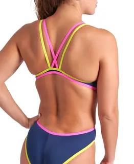 Arena W Arena One Double Cross back Navy Pink Soft Green
