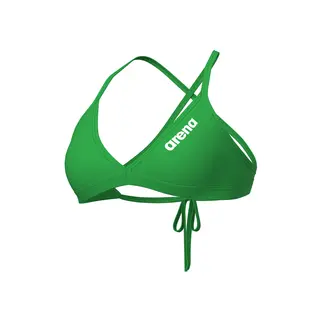 ARENA W TEAM SWIM TOP TIE BACK SOLID TEAM GREEN