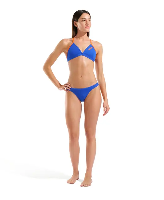 ARENA W TEAM SWIM BOTTOM SOLID NEON BLUE-TEAM ORANGE 