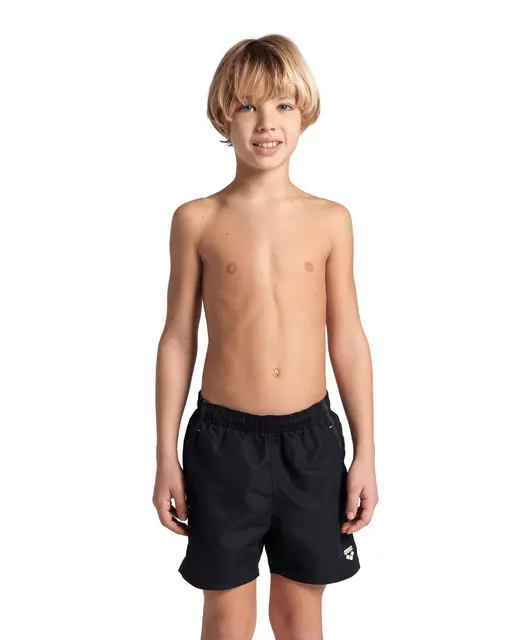 Arena BOYS BEACH BOXER SOLID R BLACK-WHITE 