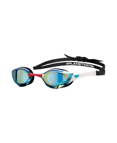 Arena Cobra Edge Swipe Mirror AQUA-WHITE-FIREFLOW