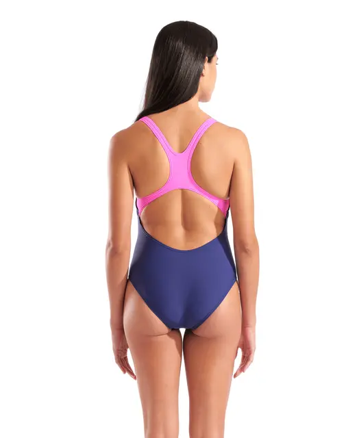 Arena W BLOOM SWIM PRO BACK LB MULTI NAVY-NAVY-SHOCKING PINK 