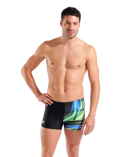 Arena MEN'S ARENA BLOOM SWIM SHORT MULTI BLACK-BLACK 